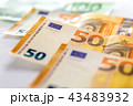 Banknotes of Euro Money. Euro cash background. Bus 43483932