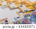 Banknotes of Euro Money. Euro cash background. Bus 43483971