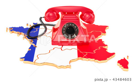 Communication services in France, 3D rendering 43484603