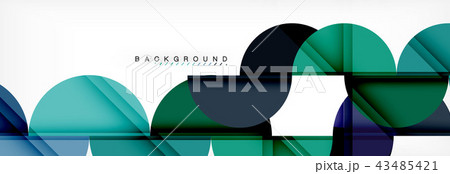 Circle abstract background, geometric illustration Circle abstract background, geometric illustration 43485421