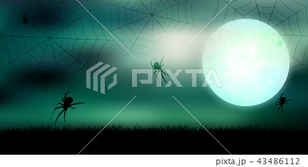 ハロウィン クモ 秋 背景 ハロウィン クモ 秋 背景 43486112