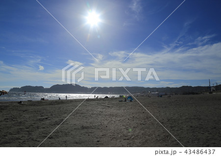夏の由比ヶ浜の風景 43486437