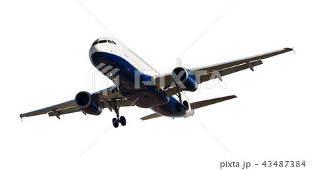 Passenger plane isolated 43487384
