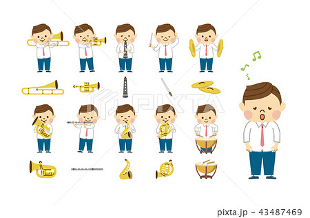 吹奏楽 男性 セット 吹奏楽 男性 セット 43487469