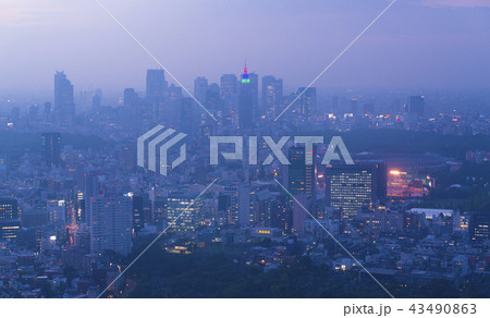 東京風景・トワイライト・新宿方面 東京風景・トワイライト・新宿方面 43490863