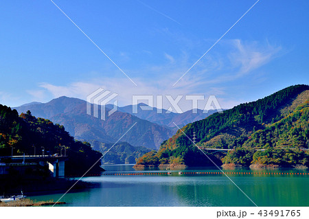 美しい紅葉に染まる宮ケ瀬ダム 美しい紅葉に染まる宮ケ瀬ダム 43491765