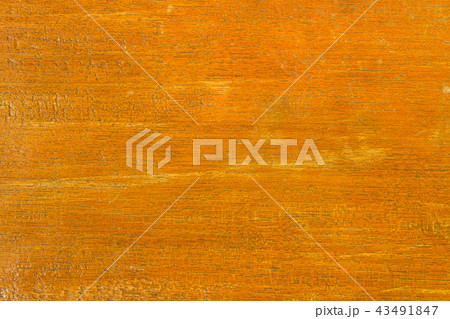 Close up rustic wood table with grain texture in v 43491847