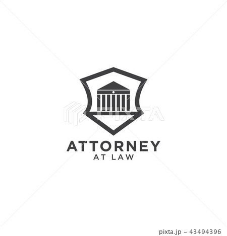 Attorney at law logo template 43494396