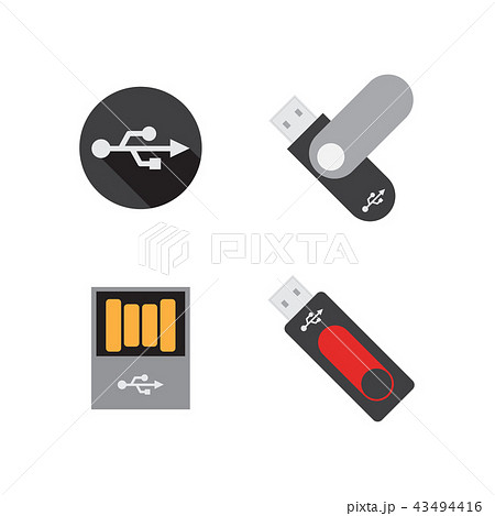 Usb Flashdisk Graphic Design Templateのイラスト素材