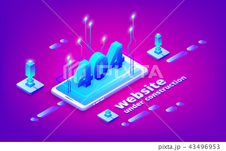 404 error web site page vector illustration 43496953