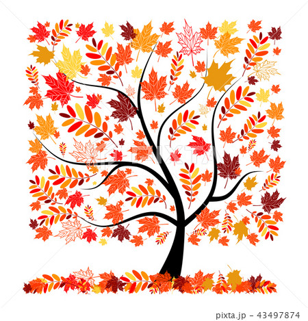 Beautiful autumn tree for your design 43497874