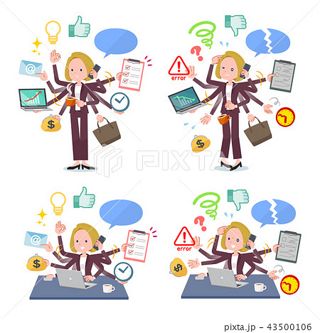 flat type blond hair business women_mulch task flat type blond hair business women_mulch task 43500106