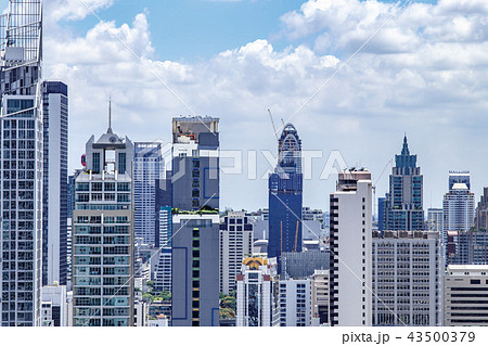 ビル,都会,バンコク,オフィス,マンション,コンド,建物,高層ビル,風景,ビジネス,都市,東京, 43500379