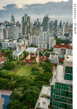 ビル,都会,バンコク,オフィス,マンション,コンド,建物,高層ビル,風景,ビジネス,都市,東京, 43500419
