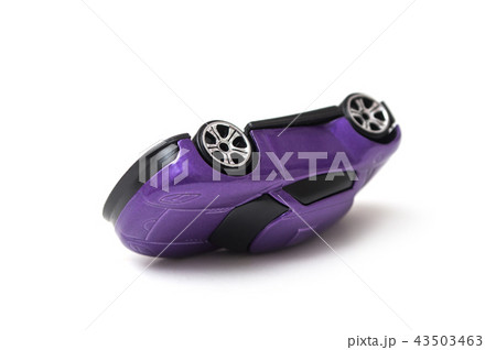 one car on the roof on white background 43503463