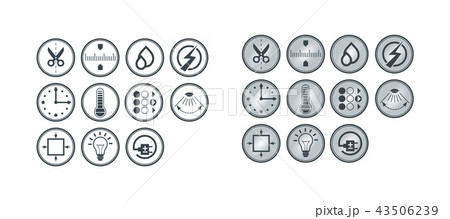 Electro technical icon set Electro technical icon set 43506239