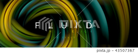 Flowing glowing color motion concept, trendy abstract layout template for business or technology 43507367