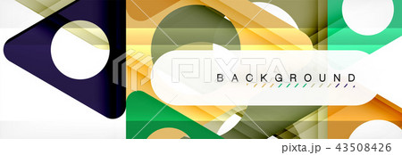 Abstract geometric background. Modern overlapping triangles. Unusual color shapes for your message 43508426