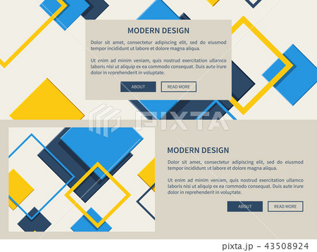 Modern Design Web Page Light Vector Illustration 43508924