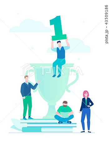 Leadership - modern flat design style colorful illustration Leadership - modern flat design style colorful illustration 43509186