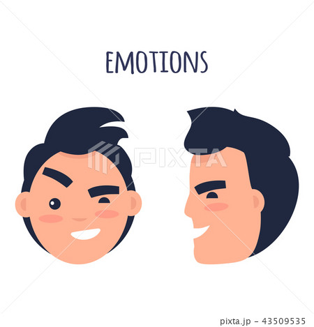 Man Skeptic Emotions Flat Vector Concept 43509535