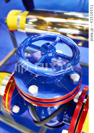 Pipeline valve at industrial plant 43510551