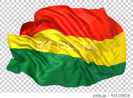 ボリビア国旗のイラスト素材