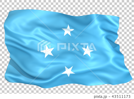 ミクロネシア連邦 国旗のイラスト素材