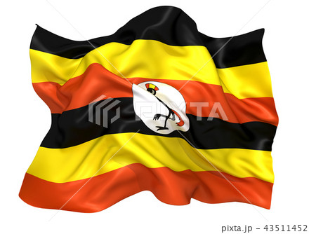 ウガンダ国旗のイラスト素材 43511452 Pixta