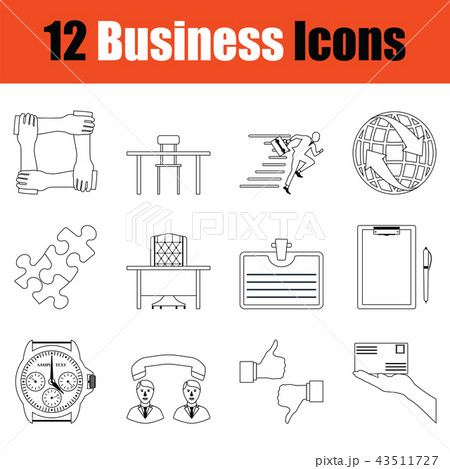 Business icon set 43511727