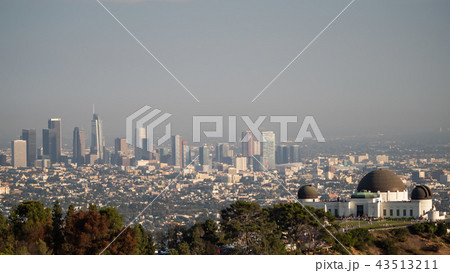 ロサンゼルス市街とグリフィス天文台 43513211