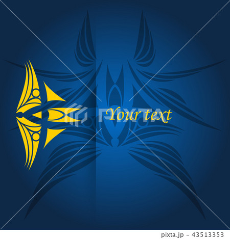 vintage pattern on background. Vector illustration for retro design. Label Elegant luxury foil 43513353