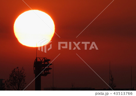 冬の朝・太陽アップ_815 43513766