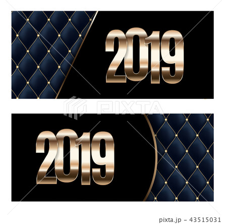 Happy New Year 2019 Background. Vector Illustration 43515031