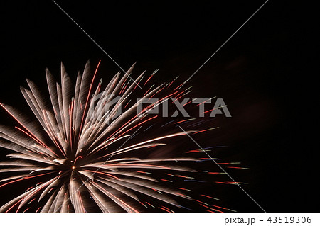 （千葉県/いすみ市/花火大会/ＯＨＢ/大原海水浴場）　新星誕生の瞬間ような打上花火 43519306