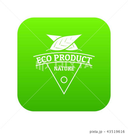 Eco product icon green vector Eco product icon green vector 43519616