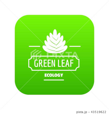 Eco leaf icon green vector Eco leaf icon green vector 43519622