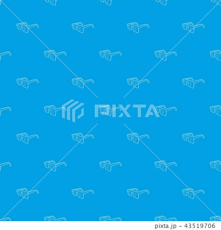 Smart glasses pattern vector seamless blue 43519706