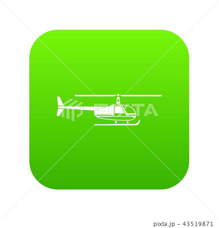 Helicopter icon digital green Helicopter icon digital green 43519871