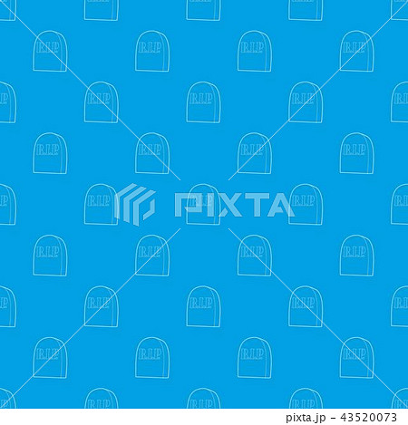 Tombstone with RIP pattern vector seamless blue Tombstone with RIP pattern vector seamless blue 43520073