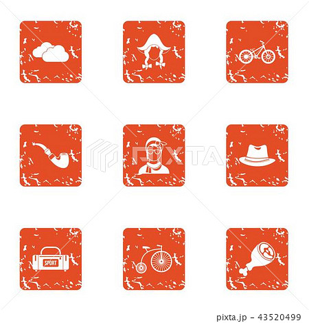 External icons set, grunge style External icons set, grunge style 43520499