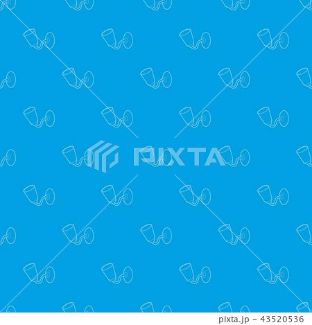 Wall lamp pattern vector seamless blue Wall lamp pattern vector seamless blue 43520536
