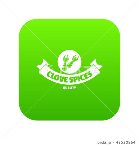 Clove spice icon green vector 43520864