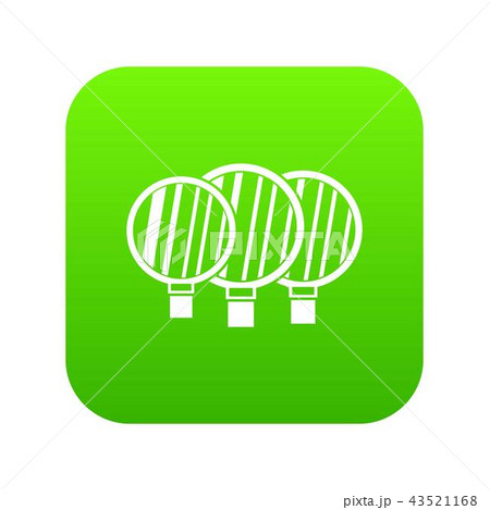 Camera lenses icon digital green Camera lenses icon digital green 43521168