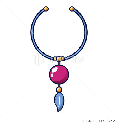 Necklace icon, cartoon style Necklace icon, cartoon style 43521252