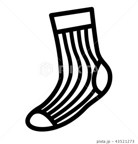 Sport sock icon, simple style 43521273