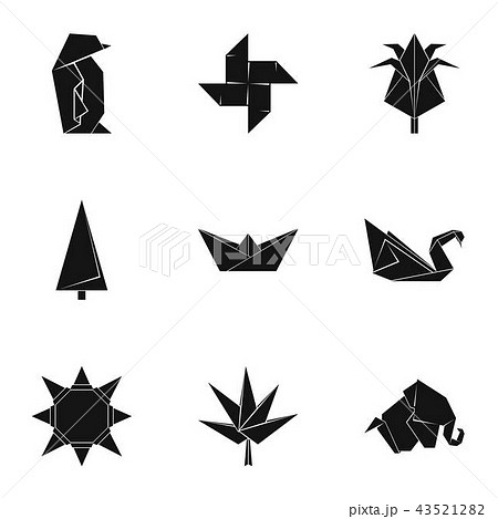 Amass figurine icons set, simple style Amass figurine icons set, simple style 43521282