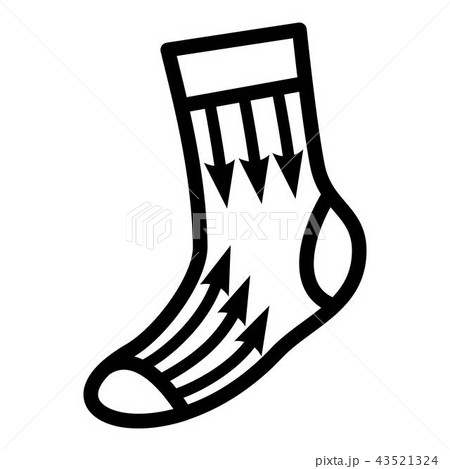 Thermo sock icon, simple style Thermo sock icon, simple style 43521324