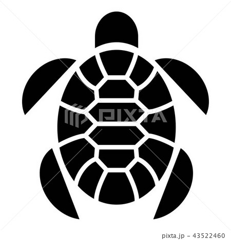 Turtle marine animal icon, simple style 43522460