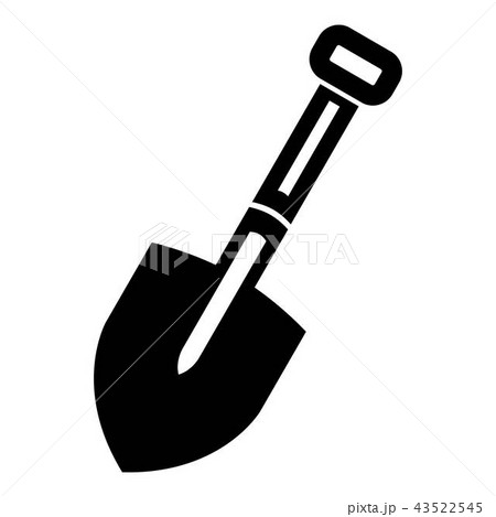 Work shovel icon, simple style 43522545